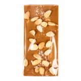 Karamell-Schokolade mit Mandeln und Meersalz 45g – Bild 5