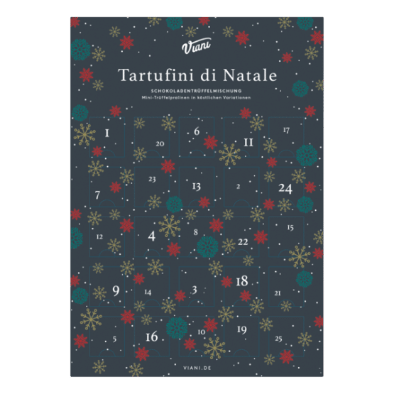 Adventskalender mit gemischten Tartufini dolci, 175g
