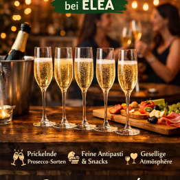 Prosecco-tasting-Abend bei ELEA mit Weinspezialist Chris Czens (bitte Termin wählen)