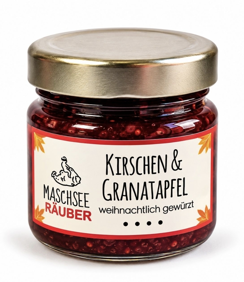 Maschseeräuber Kirschen & Granatapfel – weihnachtlicher Fruchtaufstrich