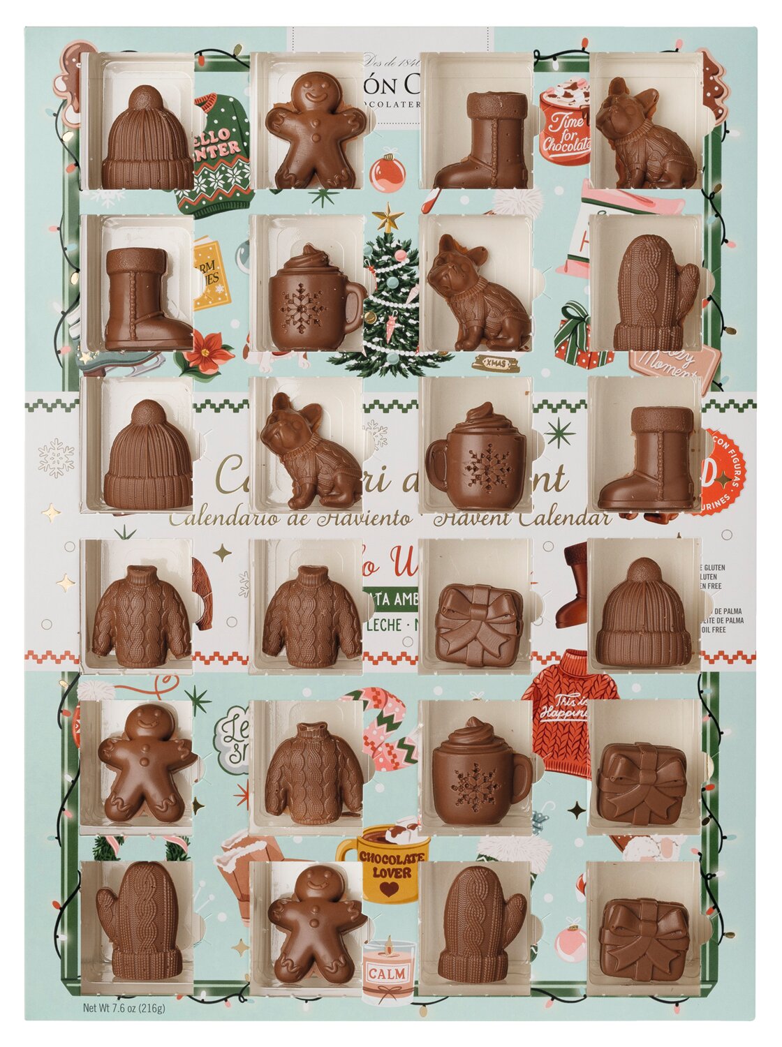 Simon Coll Adventskalender mit Vollmilch-Schokoladenfiguren – 216 g – Bild 4