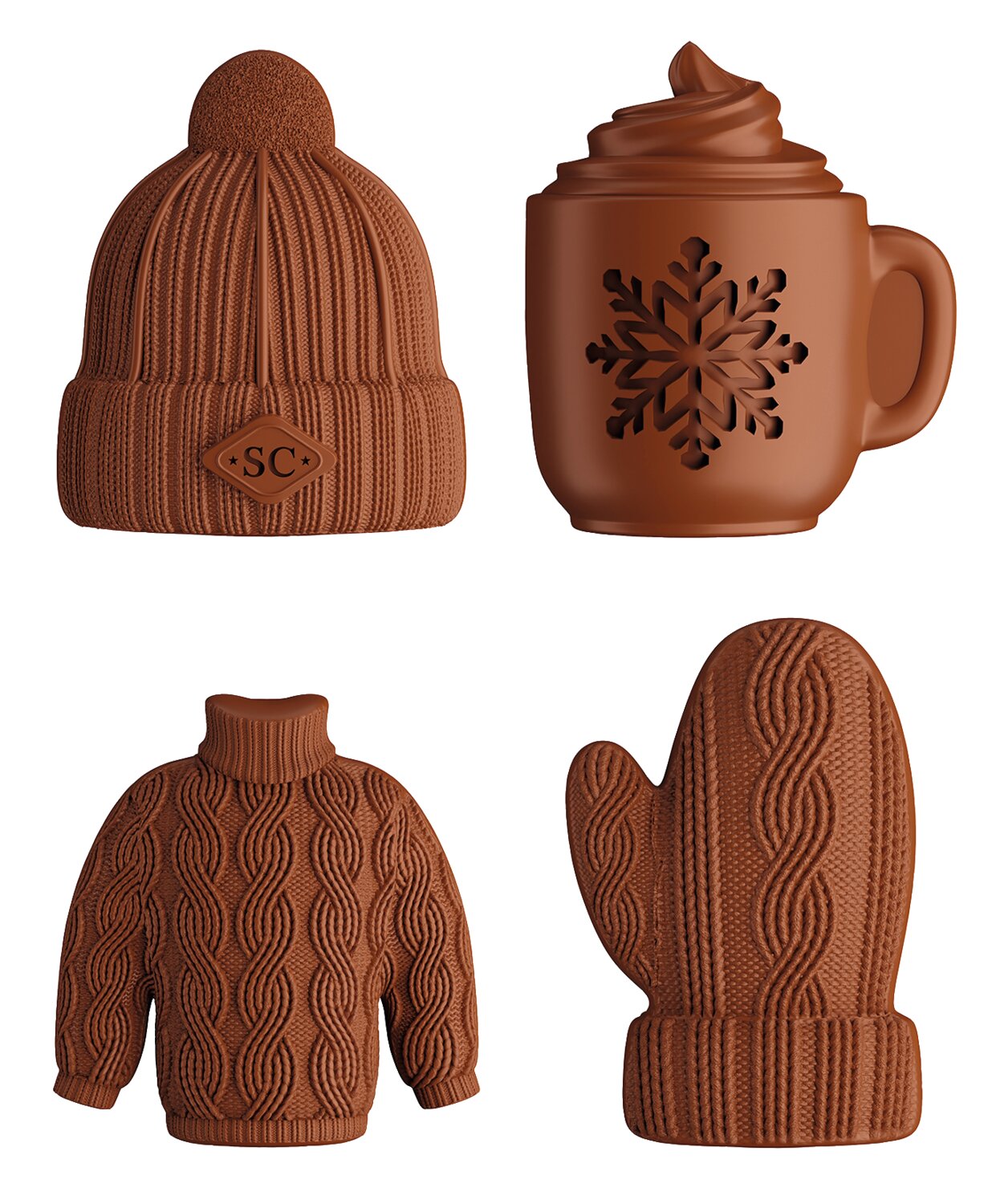 Simon Coll Adventskalender mit Vollmilch-Schokoladenfiguren – 216 g – Bild 3